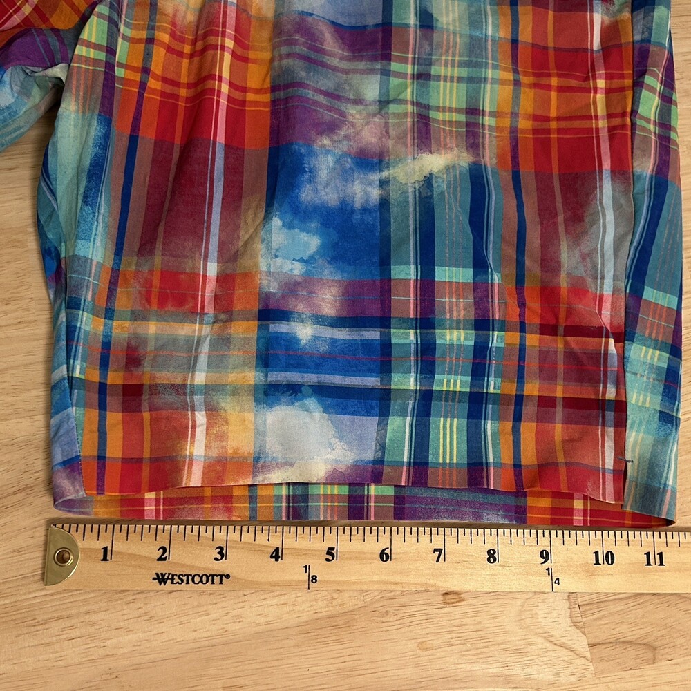 Polo Ralph Lauren Golf Swim Mens 38 Shorts Liner Madras Plaid Preppy Classic - Picture 12 of 13
